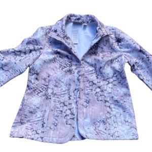 Chicos belladonna floral pink jacket size 2